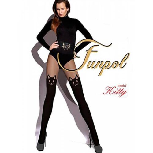 Ciorapi cu model Funpol Kitty